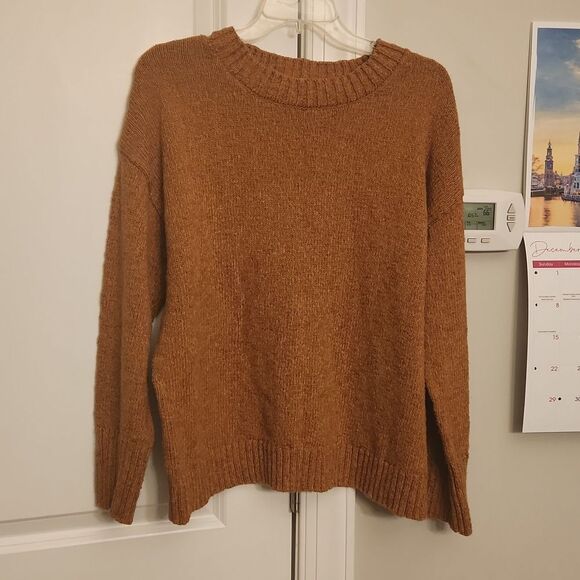 L.L. Bean Women's Vintage Brown Crewneck Heavyknit Sweater Size XL - Picture 1 of 11